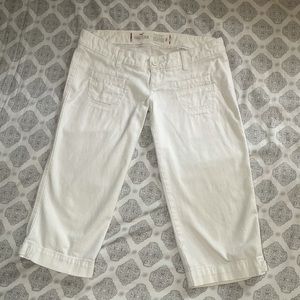 Hollister White Cropped Size 0